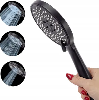 Sprchová hlavice Sprchová Hlavice multifunkční ČERNÁ Do Koupelny i Sprchového Koutu 3 funkce