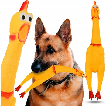 Hračka pro psa ZooVentus pískací Hračka pro psy Gumová pískací hračka KUŘE