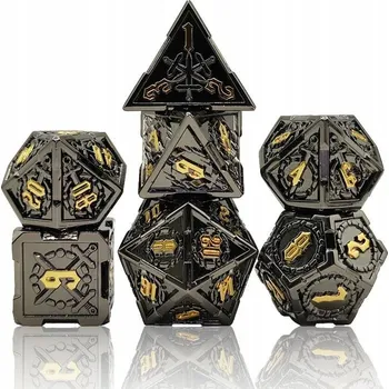 Příslušenství k deskovým hrám PADLÝ PALADIN SADA 7 KOVOVÝCH KOSTEK RPG