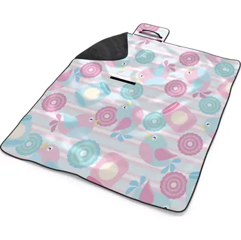 deka Sablio Plážová deka Roztomilí ptáčci: 200x140 cm