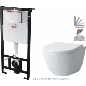 WC sada Předstěnový instalační systém bez tlačítka + WC LAUFEN PRO RIMLESS + SEDÁTKO AM101/1120 X LP1