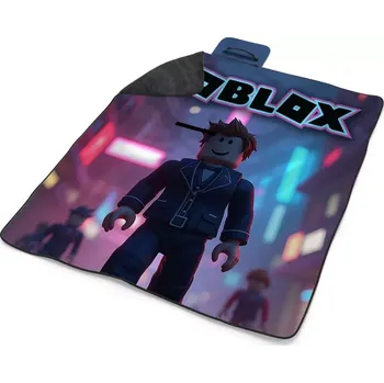 deka Sablio Plážová deka ROBLOX Neonové město: 200x140 cm