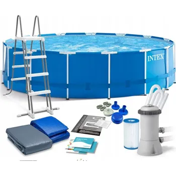 Obraz Bazén rámový kulatý Intex 457 x 457 cm