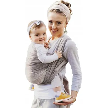 Šátek na nošení dítěte Šátek na nošení dětí tkaný Little Frog Velikost M