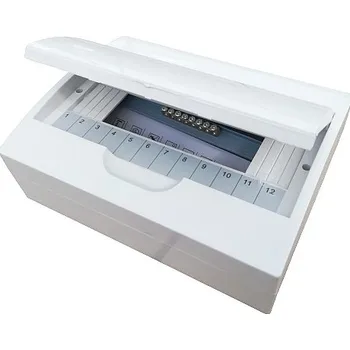 Rozvaděč Elektrický rozvaděč SEZ STI469-12 12M modulový na omítku bílá dvířka (SEZ STI469-12)