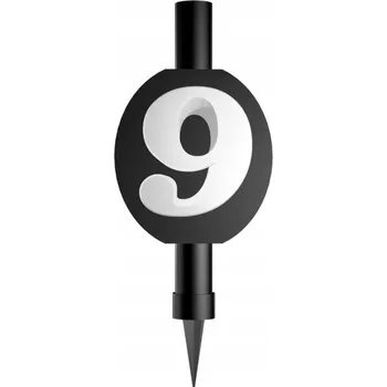 Dortová svíčka DORTOVÁ FONTÁNA RACE na Dort s číslem 9 k narozeninám, 12 cm