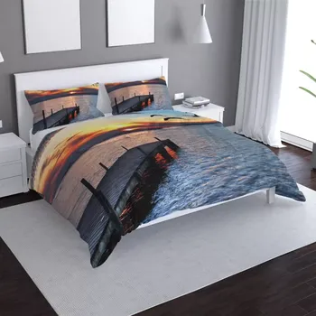 Povlečení Sablio Povlečení Západ slunce nad molem - 140x220 / 90x70