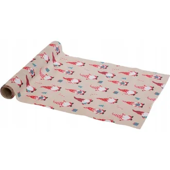 ubrus BĚHOUN NA STŮL POLYESTER VZOR VÁNOČNÍ SKŘÍTCI 28 X 300 CM