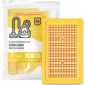 Vysavač FILTR do VYSAVAČE Kärcher WD 5 V-25/5/22 Vzduchový Vstupní PLOCHÝ EM-W