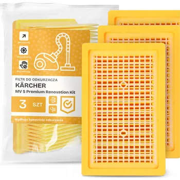 Filtr do vysavače 3x FILTR PRO VYSAVAČ Kärcher MV 5 Premium Renovation Kit EM-W