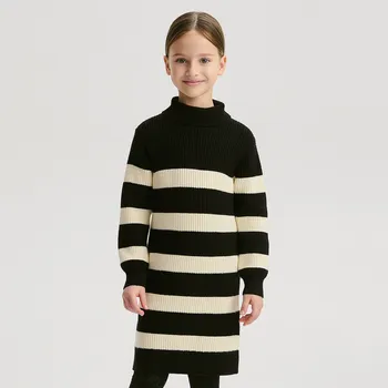 Dívčí svetr Reserved - Pruhované pleteninové šaty - vícebarevná - 800FH-MLC - 800FH-MLC-158