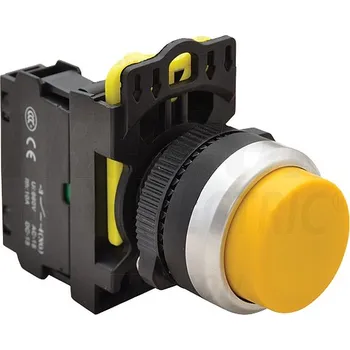 tlačítko Tracon NYG3-HY Vystouplé tlačítko, žluté 1×NO, 5A/230V AC-15, IP65 (Tracon NYG3-HY)