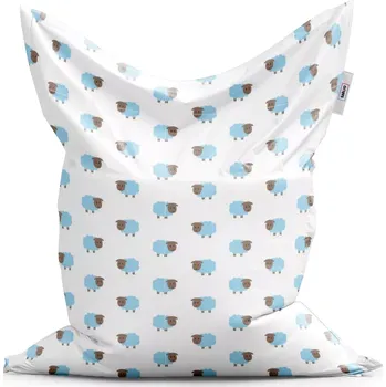 Sedací pytel Sablio Sedací vak Classic Modré ovce - 150x100 cm