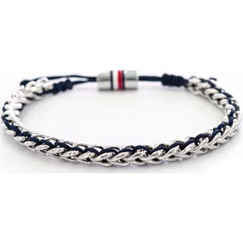 Náramek PÁNSKÝ NÁRAMEK TOMMY HILFIGER 2790511 + KRABIČKA STYLOVÝ STŘÍBRNÝ