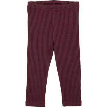 Dívčí žebrované legíny, vínové, Nicol, vel. 146