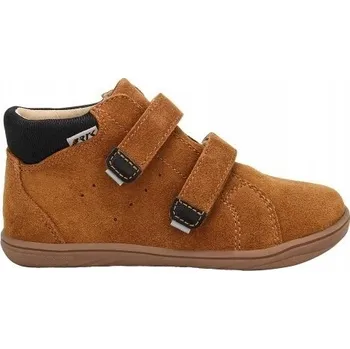 Dámské polobotky BARTEK 8600362 BAREFOOT DĚTSKÉ KOTNÍKOVÉ BOTY POLOBOTKY KOŽENÉ hnědé 31 Hnědá