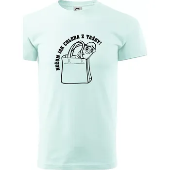 Pánské tričko Nečum jak chleba z tašky! - Klasické pánské triko vyšší gramáže - L ( Frost )