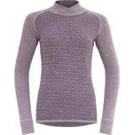 Devold Kvitegga Merino 230 Cross neck Womans Velikost: L / Barva: Orchid
