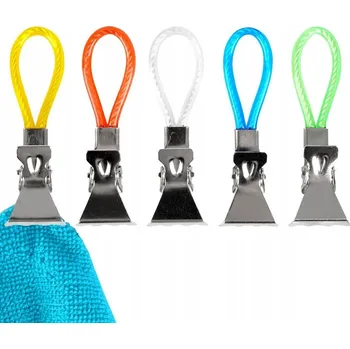 Držák na ručník HÁČKY KLIPY ŽABKY VĚŠÁKY NA RUČNÍKY UTĚRKY KUCHYŇSKÉ KOUPELNOVÉ 5X