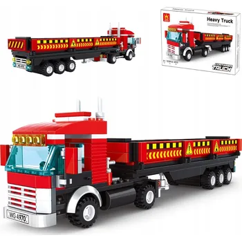 ostatní stavebnice Wange 4970 - Stavebnice s přívěsem Model nákladního vozidla 323 dílů