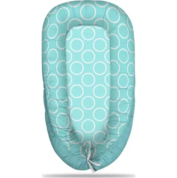 Hnízdečko pro miminko Sablio Hnízdečko pro miminko Bílé kruhy