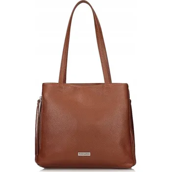 Kabelka Toscanio kabelka z pravé lícové kůže hnědá