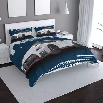 Povlečení Sablio Povlečení Nissan GTR 35 Modrý - 140x200 / 90x70