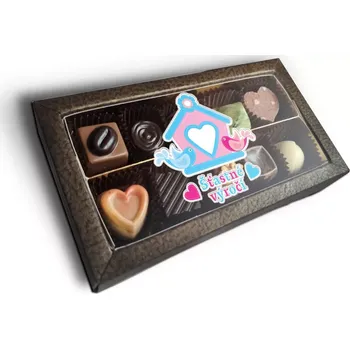 Bonboniéra Sablio Pralinky Šťastné výročí 2 - 10 ks pralinek