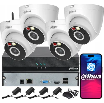 IP kamera Monitorovací systém DAHUA pro 4 kamery 4MPx T4A-PV Smart Dual Light Audio