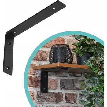 Věšák Držák police černý - WFA 260x159x40x6