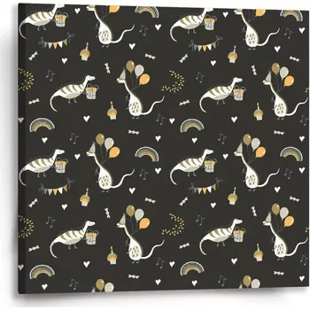 Obraz Sablio Obraz Dinosauří párty - 50x50 cm