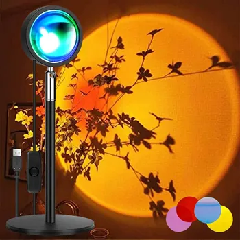 Lampička LAMPA ZÁPAD SLUNCE Lampička Sunset Lamp Projektor Východ - Imitace Slunce