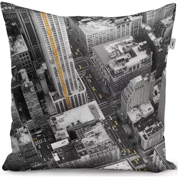 Polštář Sablio Polštář Pohled z mrakodrapu - 50x50 cm