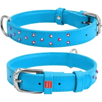 Obojek pro psa Kožený obojek pro psa, dekorativní Waudog, velikost 19-25 cm, šířka: 9 mm