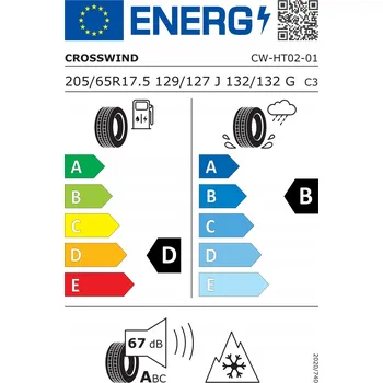 205/65R17.5 129/127J CROSSWIND CW-HT02