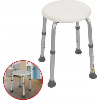 KRZESŁKO ŁAZIENKOWE REGULOWANA S VÝŠKOU 34-52 CM PRO STARŠÍ OSOBY