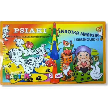 Desková hra Společenská hra Sada her Sirotek Marysia a trpaslíci / Pejsci. Závod dalmatinů Alexander