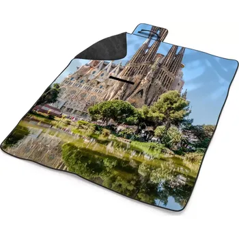 deka Sablio Plážová deka Barcelona Sagrada Familia: 200x140 cm