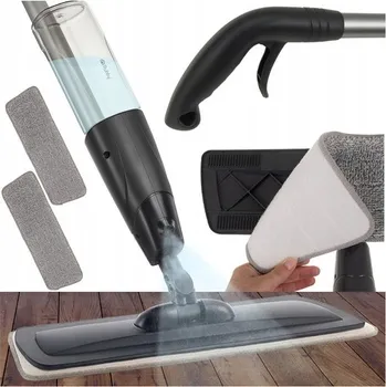 mop Plochý mop Ruhhy se sprejem, mikrovlákno, 41 cm, 600 ml