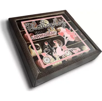 Cukrovinka Sablio Pralinky Blahopřeji novomanželům - 20 ks pralinek