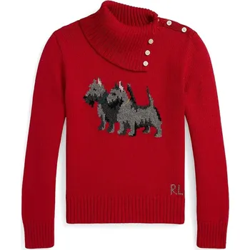 Pánský svetr Dětský bavlněný svetr Polo Ralph Lauren 313978874001 červená 33X, vel. 144-154