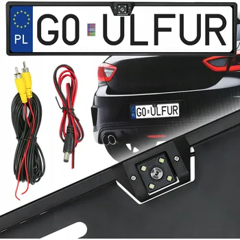 IP kamera ULFUR Couvací kamera Ulfur Sýn v rámečku SPZ 170° IP67 DC12V UF19003