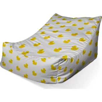 Sedací pytel Sablio Sedací vak Lounge Žluté kačenky - 120 x 100 x 80 cm