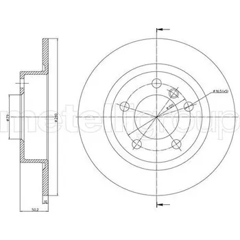 Brzdový kotouč Brzdový kotouč CIFAM (800-1379C)