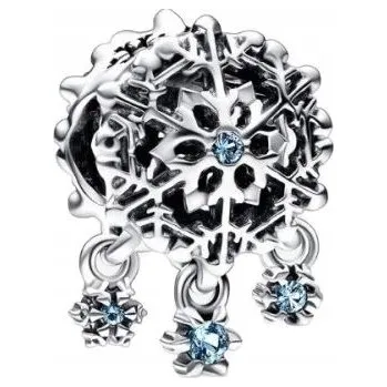 Přívěsek Přívěsek ledová vločka se stříbrnými přívěsky stříbro 925