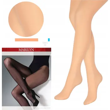 Dámské punčochy Hladké Punčocháče Marilyn Tonic 20 dámské matné Punčocháče hladké Marilyn 20den béžové PEACH FUZZ velikost 1/2