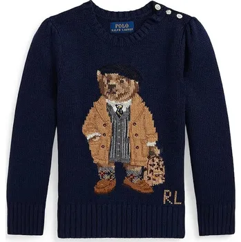 Pánský svetr Dětský bavlněný svetr Polo Ralph Lauren 312978870001 námořnická modř 59X, vel. 124-128