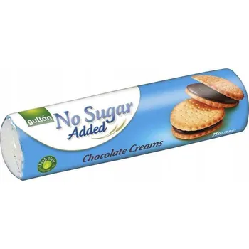 Cukrovinka Gullon Sušenky s kakaovou náplní bez přidaného cukru 250g