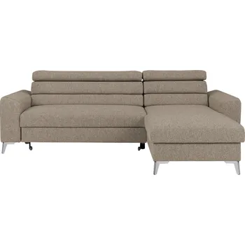 Sedací souprava Pravostranná rohová sedací souprava Lugo s funkcí spaní a úložným prostorem - Meblar curio 11, chrom 247x95 cm