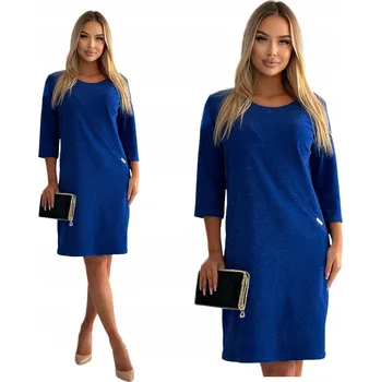 Dámské šaty KLASICKÁ CHABROVÁ JEDNODUCHÁ SVÍTÍCÍ ŠATY, VELIKOST 48